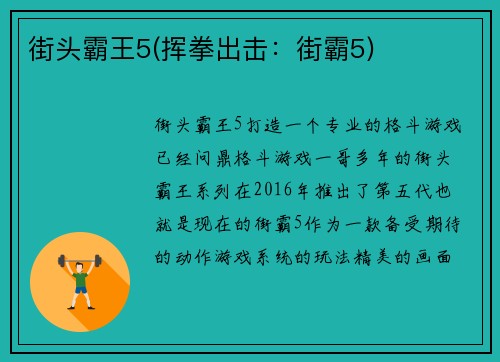 街头霸王5(挥拳出击：街霸5)